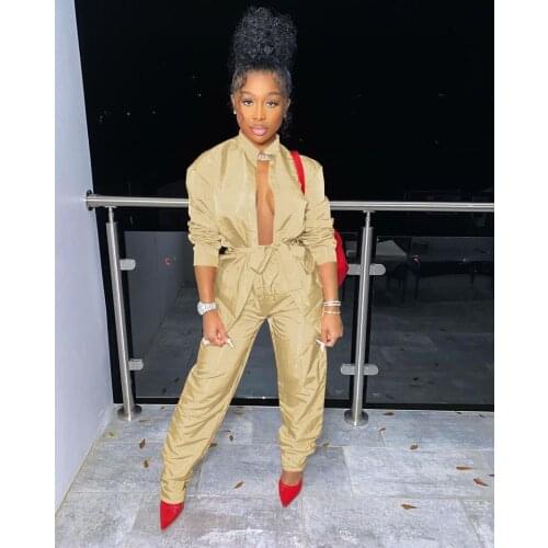 2020 Best Quality Famous Brand 2 pcs Women Set Solid Open Stitch Tops and Long Pants Sexy Club Outfits