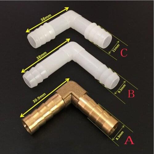 2PCS Right angle Connector Plastic Right angle Bend Pass Water cooling elbow Pagoda Connectors