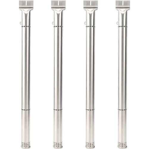 4x BBQ Gas Grill Barbecue Replacement Parts Tube Stainless Steel Burners Pipes Portable Barbecue Outdoor Camping