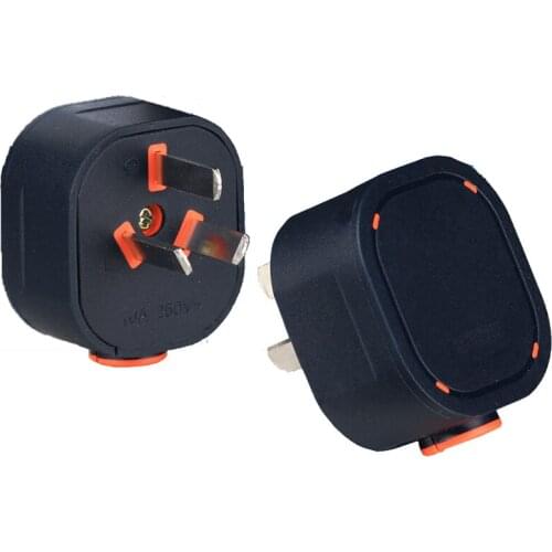 5 X AU Australian CN Chinese AC Electrical Power Rewireable Plug Male Wire Socket Outlet Adaptor Extension Cord Cable Connector