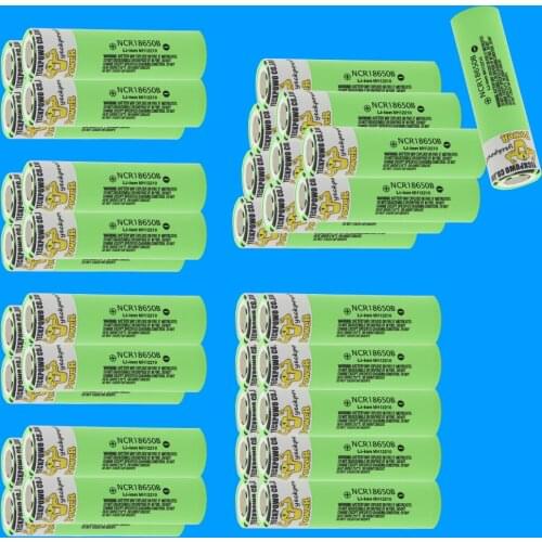 Rechargeable 18650 batteries li-ion battery lithium 3400mah 3.7V flat top akkumulator Russian warehouse Fast delivery