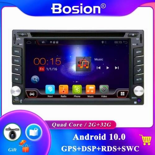 2 din Android 10 car radio tape recorder stereo For Universal 2din autoradio car dvd GPS Navigation Steering Wheel Wifi Map