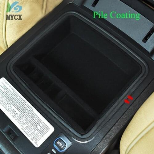 Car Central Armrest Console Organizer Storage Box pile coating For Toyota Land Cruiser Prado 120 150 GRJ120 RZJ120 LC120 LC150