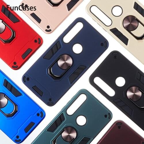 Cellphone Covers For accesorios Moto G8 Play Car Magnetic Ring Bumpers Hard PC Protector sFor Etui Moto armor ONE Macro Back