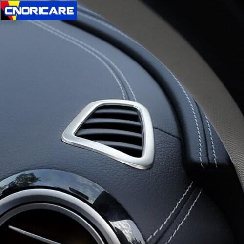 Car Dashboard Air Conditioning Vent Frame Decoration Sticker Trim For Mercedes Benz E Class W213 2016-17 Interior Accessories