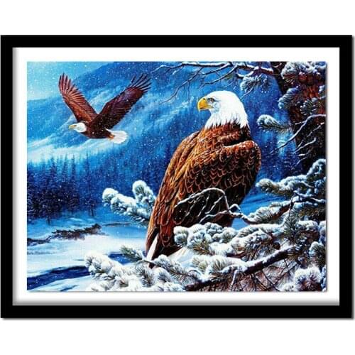 DIY 5D Animals Eagle Diamond Handmade Full Square Diamond Painting Cross Stitch Kits Home Decor Diamond Embroidery