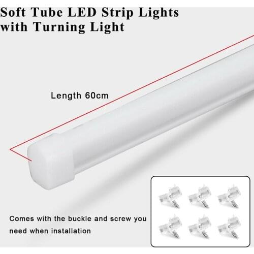 DRL Car lights Bar Daytime Headlight Hose LED Running light 6000K 60cm