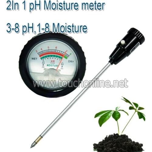 Long Electrode Soil pH Level Meter Moisture Tester 295mm Metal Probe Plant Crops PHM02
