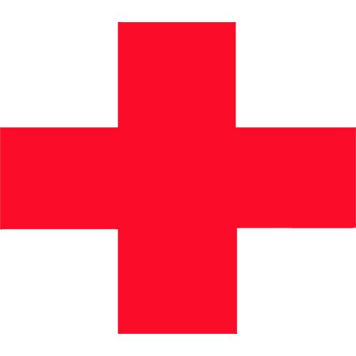 Red Medical Cross Car Sticker Waterproof Decal Car Window Car Body Funny JDM Auto Accessories Vinyl Black/white,10cm*9cm