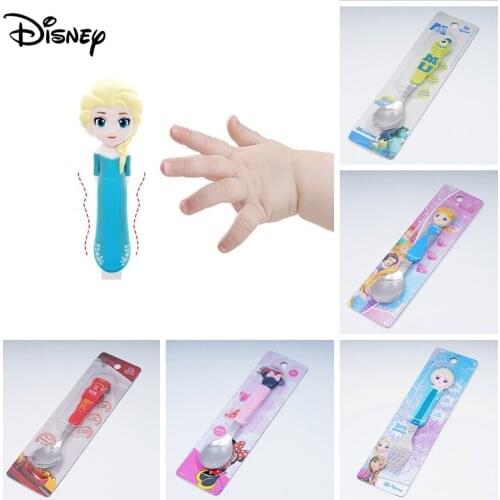 Disney Cartoon Baby Tableware Dessert Spoon for Children Feeding Spoon Fork Baby Gadgets Feedkid Childrens Cutlery for Kids