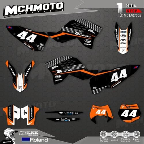 MCHMFG Customized Team Graphics Backgrounds Decals Custom Stickers For 07-10 SXF 08-11EXC Graphics