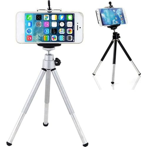 360 Degree Rotatable Stand Mini Tripod Mount Phone Holder Telescopic Desktop Tripod SLR Camera Stand For iPhone Samsung