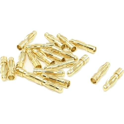 MYLB 20pcs RC Model Battery Male Banana Bullet Connector Plug 4mm