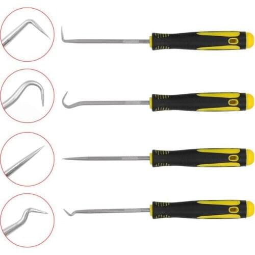 4Pcs 240mm Car Auto Vehicle Oil Seal Screwdrivers Set O-Ring Seal Gasket Puller Remover Pick Hooks Tools Sealing Tools