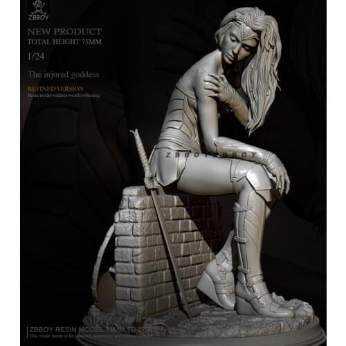H75mm 1/24 Resin model kits figure beauty DIY toy self-assembled TD-2708