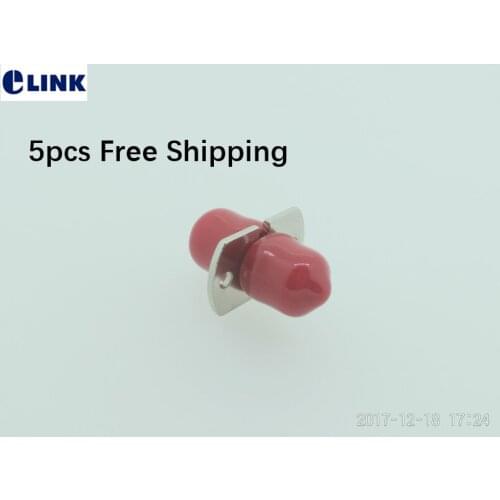 5pcs D4 fiber adapter UPC APC ftth optical fibre connector metal housing silver color D4 coupler wholesales free shipping ELINK