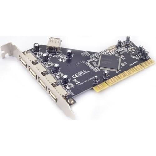 PCI to 4 Ports External + 1 Port Internal USB 2.0 Expansion Card Chipset for NEC