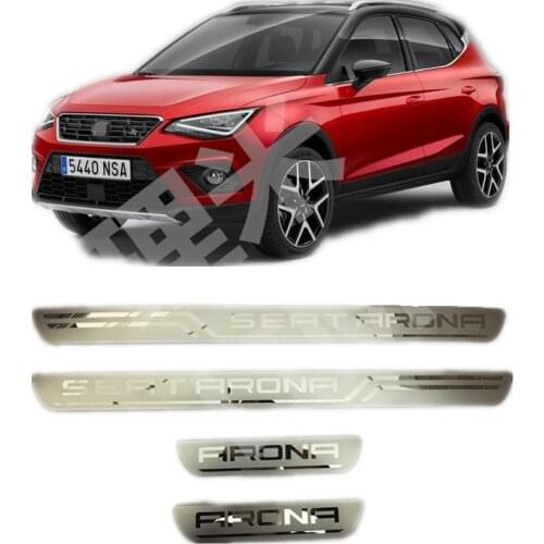 Suitable for SEAT ARONA FR STYLE XCELLENCE REFERENCE PLUS Stainless Steel Scuff Plate Door Sill Cover Trim Car Accessories
