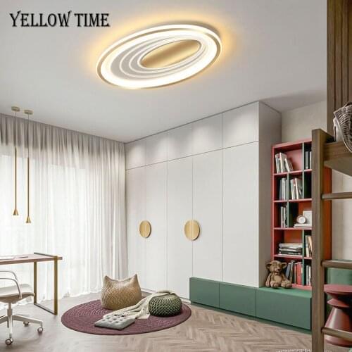 Luminaires Modern LED Ceiling Lamp Indoor Lighting Fixtures For Living room Bedroom Dining room Black&Gold Color Ceiling Light