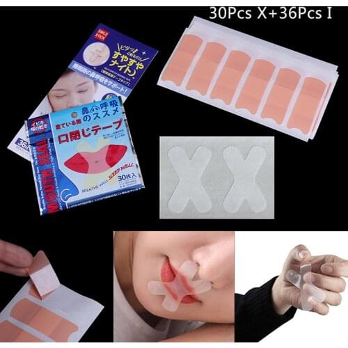 30/36/66Pcs Sleep Strips Advanced Gentle Mouth Tape for Better Nose Breathing Improved Nighttime Sleeping Less Mouth Breathing