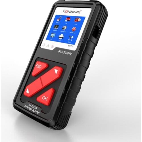 Professional Battery Tester 6V 12V 24V Cranking and Charging System Tester Diagnosis Tool for Car Quick Tester Analyzer