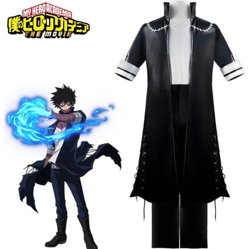 Anime My Hero Academia Dabi Cosplay Costume Full Set Coat T-shirt Pants Halloween Costume For Men Party Cosplay Coustume New
