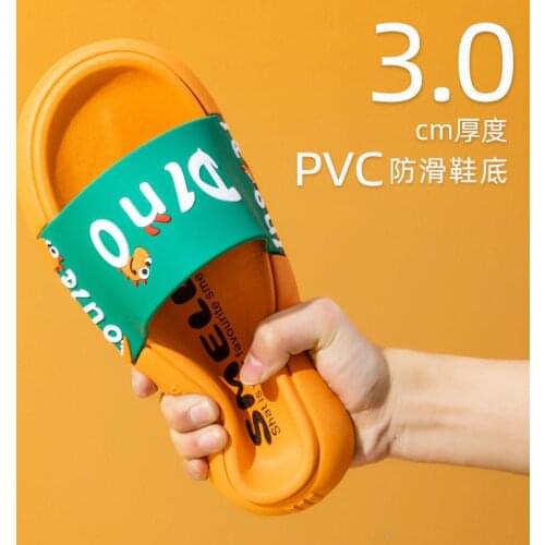 Women Thick Platform Slippers Summer Beach Eva Soft Sole Slide Sandals Leisure Men Ladies Indoor Bathroom Anti-slip Shoes