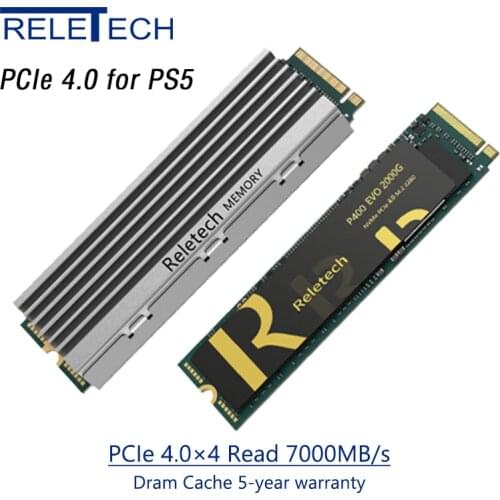 Reletech M.2 P400 EVO ssd NVMe PCIE 4.0*4 1tb 2tb 2280 7000MB/s NAND Flash Super Speed Solid-State Drive For Desktop laptop