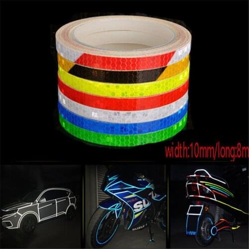 Safety Mark Reflective Tape Sticker Styling Self Adhesive Warning Tape Automobiles Motorcycle Electric Scooter Reflective Strip