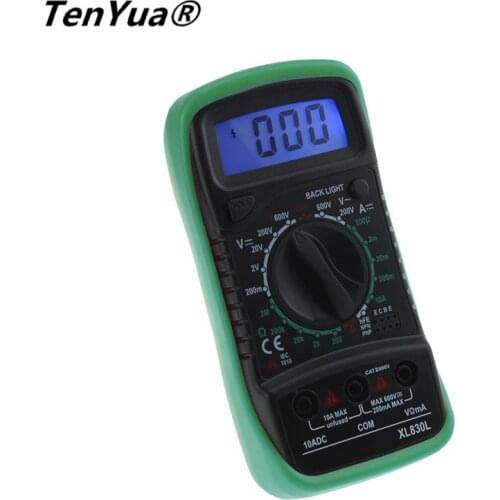 TenYua Digital Tester Multimeter Probe LCD Display Voltmeter Ammeter AC/DC/OHM Tester Current Multimeter
