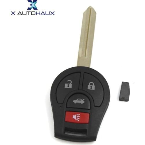 X AUTOHAUX 4 Buttons Replacement Lithium 3V battery Car Keyless Entry Remote Key Fob Transmitter 4BTN For CWTWB1U751 For Nissan