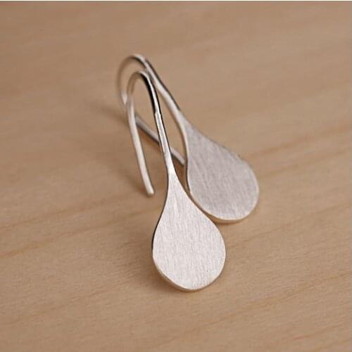 DreamySky Simple Elegant Silver Color Leaf Earrings For Women Christmas Gift Hot Sale Pendientes Brincos Wholesale