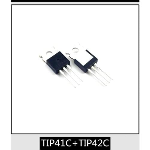 10PCS 2018+ 100% brand new imported original authentic TIP41C + TIP42C TIP41 + TIP42 TO-220 Darlington power transistor in tube