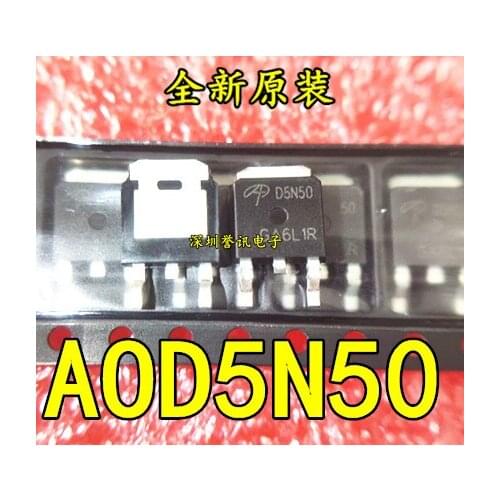 100% New original AOD5N50 D5N50 TMD5N50G TO-252