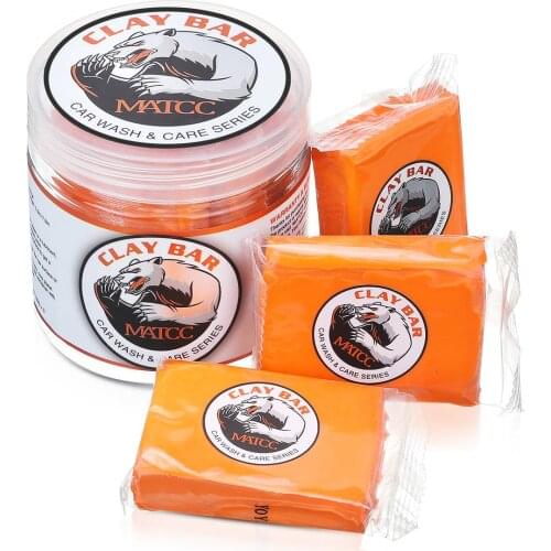 3 Pcs Car Wash Mud 100g Auto Detailing Clay Bar Washing and Adsorption Capacity for Cleaning Cars RV Boats Bus Accessories