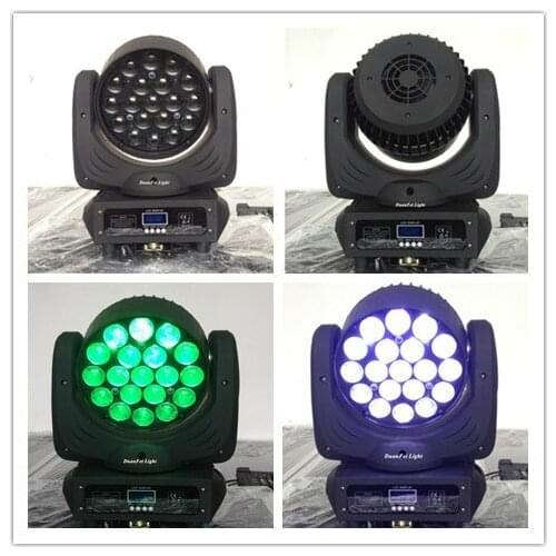 4pcs Disco Dj zoom wash moving head 19x12w china moving head led rgbw wash zoom