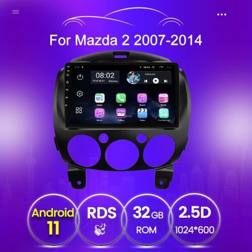 RDS 2GB 32GB For MAZDA 2 Mazda2 2007 2008 2009 2010 2011 2012 2013 2014 Car radio multimedia video player Android USB Carplay