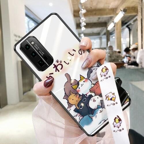 Case for Huawei Honor 30 30 Pro 5G cases Tempered Glass Gradient men glossy shockproof phone Cover for Honor 30 30 pro por+ 5g