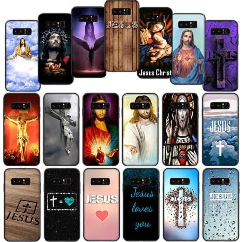 Divine Mercy Jesus Cross Soft Cover Case for Samsung Galaxy Note 8 9 A01 A60 M10 M20 M30 M40 M30S S8 S9 Plus