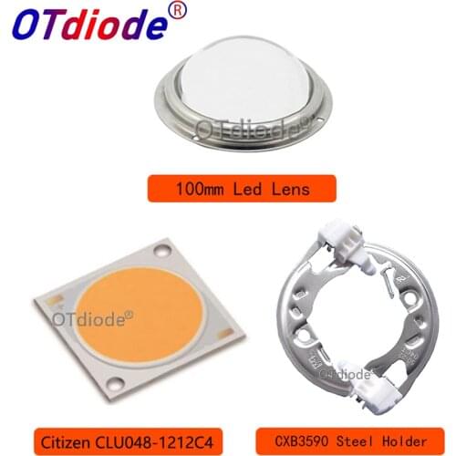 Citizen COB Series Version6 CLU048 1212 ideal holder heatsink Meanwell driver 100mm glass lens replace CXB3590 Grow led Diode