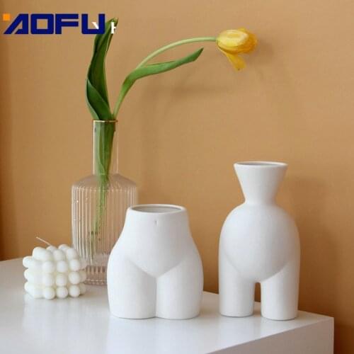Decoracion Hogar Moderno Vase Decoration Modern Simple Half-length Vase Study Room for Flowers Living Room