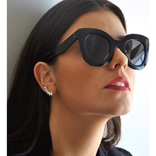 Elegant Lady Cat Eye Sunglasses Women Brand Designer Gradient Lens Sunglasses Shades UV400 Oculos de sol zonnebril dames