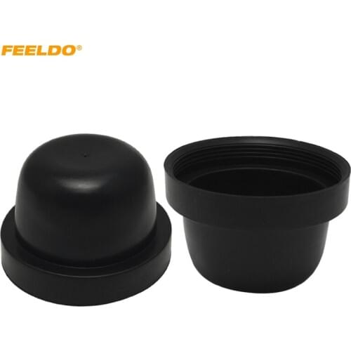 FEELDO 10Pcs Waterproof Car HID LED Headlight Dustproof Cover Rubber 50mm-70mm Sealing Headlamp Cap Cover #5585