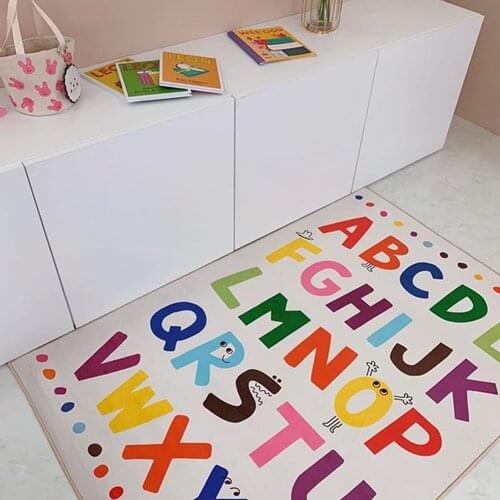 Alphabet Play Mat Baby Crawling Blanket Soft Floor Colourfull Carpet Kids Rug Playmat for Toddler Infant Educational Toys Mat