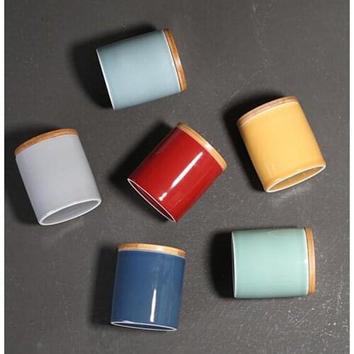 Korean Tea Cups Tea Storage Jar Mini Storage Can Ceramic Container candy jar