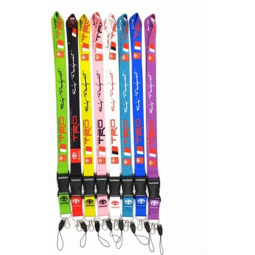 Hot Sales Racing TRD TOM’S Modified Racing Style Embroidery Key Chain Keyring for Toyota Corolla Yaris Camry