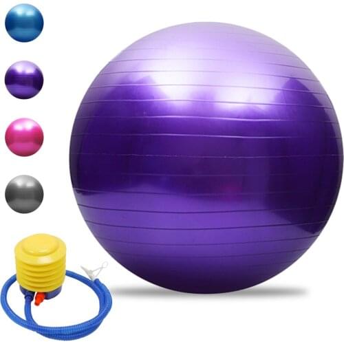 Lixada Anti-burst Yoga Ball Thickened Stability Balance Ball Pilates Barre Physical Fitness Exercise Ball 45CM/55CM/65CM/75CM