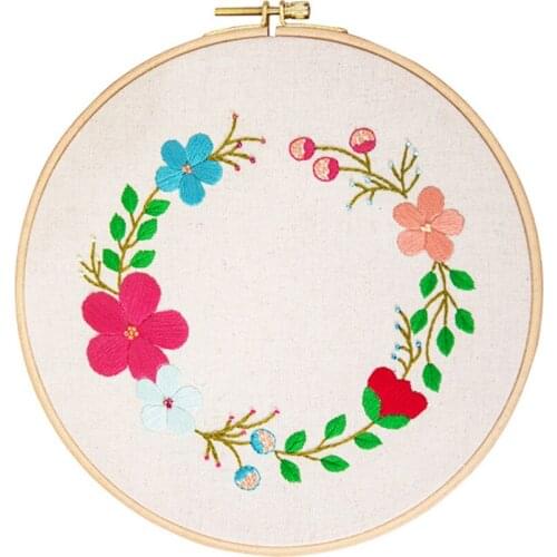 Embroidery Diy Material Garland Cross Stitch Handmade DIY Package Ring Christmas Series Needle Arts And Crafts