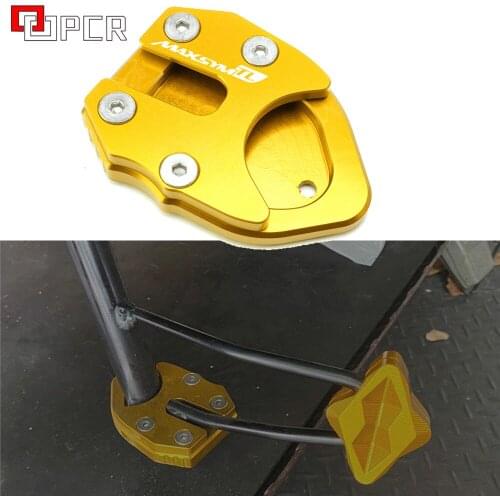 New Motorcycle Accessories CNC Side Stand Enlarge Plate Kickstand Extension For SYM MAXSYM TL 500 TL500 MAXSYMTL500 2020
