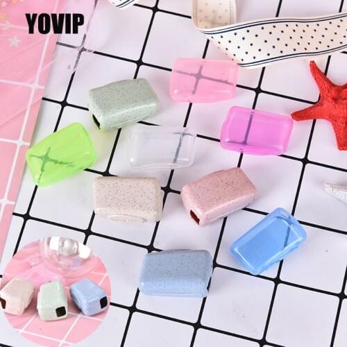 Wholesale 4/5Pcs/set Travel Tooth Brush Head Cover Holder Toothbrush Headgear Hiking Camping Brush Cap Case